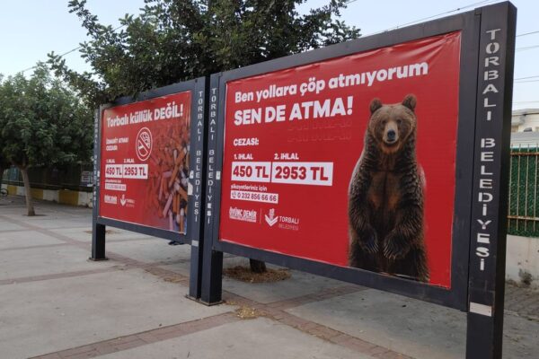 Torbalı Belediyesi’nden subliminal mesaj: Ayı bile...