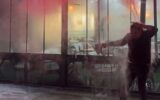 Havayı test ederken kendini yaktı! Havayı test ederken kendini yaktı!