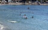 Bodrum’da ekim ayında turistlerin deniz keyfi
